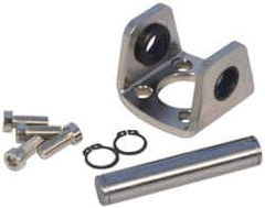 SMC PNEUMATICS - Air Cylinder Double Clevis - For 1-1/4" Air Cylinders, Use with NCGD - Exact Tooling