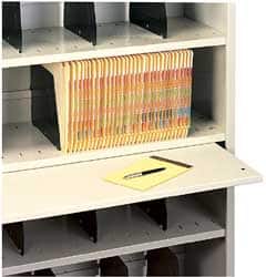 Tennsco - 1/2" High x 30" Wide Bookcase - 12" Deep, Steel, Sand - Exact Tooling