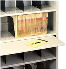 Tennsco - 1/2" High x 30" Wide Bookcase - 12" Deep, Steel, Sand - Exact Tooling