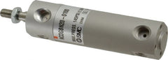 SMC PNEUMATICS - 3/4" Bore Double Acting Air Cylinder - 1/8 Port, 1/4-28 Rod Thread, 140 Max psi, 40 to 140°F - Exact Tooling