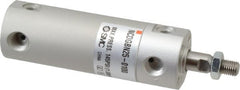 SMC PNEUMATICS - 1" Bore Double Acting Air Cylinder - 1/8 Port, 5/16-24 Rod Thread, 140 Max psi, 40 to 140°F - Exact Tooling