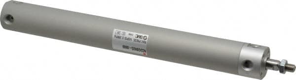 SMC PNEUMATICS - 1" Bore Double Acting Air Cylinder - 1/8 Port, 5/16-24 Rod Thread, 140 Max psi, 40 to 140°F - Exact Tooling