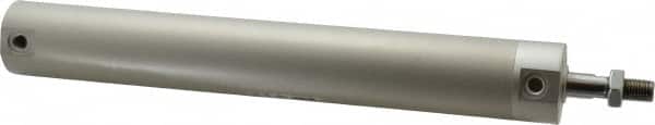 SMC PNEUMATICS - 1-1/4" Bore Double Acting Air Cylinder - 1/8 Port, 7/16-20 Rod Thread, 140 Max psi, 40 to 140°F - Exact Tooling