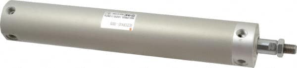 SMC PNEUMATICS - 1-1/2" Bore Double Acting Air Cylinder - 1/8 Port, 7/16-20 Rod Thread, 140 Max psi, 40 to 140°F - Exact Tooling