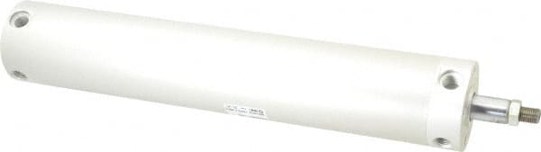 SMC PNEUMATICS - 2-1/2" Bore Double Acting Air Cylinder - 1/4 Port, 1/2-20 Rod Thread, 140 Max psi, 40 to 140°F - Exact Tooling