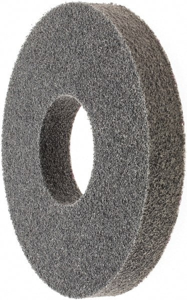 3M - 8" Diam, 1" Face Width, 3" Center Hole, Fine Grade, Silicon Carbide Deburring Wheel - Unitized, Soft Density 2 Grade - Exact Tooling