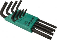 Bondhus - 8 Piece T9 to T40 L-Key Torx Key Set - T9, T40 Torx Size - Exact Tooling