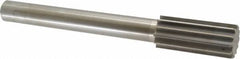 Made in USA - 1-3/4" High Speed Steel 12 Flute Chucking Reamer - Straight Flute, 1-1/4" Straight Shank, 4" Flute Length, 13-1/2" OAL - Exact Tooling