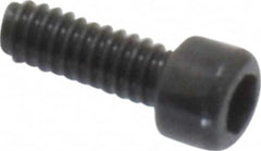Value Collection - #0-80 UNF Hex Socket Drive, Socket Cap Screw - Alloy Steel, Black Oxide Finish, Fully Threaded, 3/16" Length Under Head - Exact Tooling