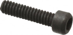Value Collection - #0-80 UNF Hex Socket Drive, Socket Cap Screw - Alloy Steel, Black Oxide Finish, Fully Threaded, 1/4" Length Under Head - Exact Tooling