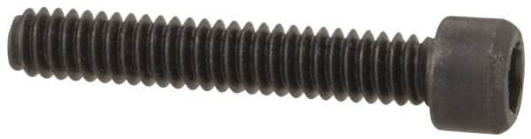 Value Collection - #0-80 UNF Hex Socket Drive, Socket Cap Screw - Alloy Steel, Black Oxide Finish, Fully Threaded, 3/8" Length Under Head - Exact Tooling