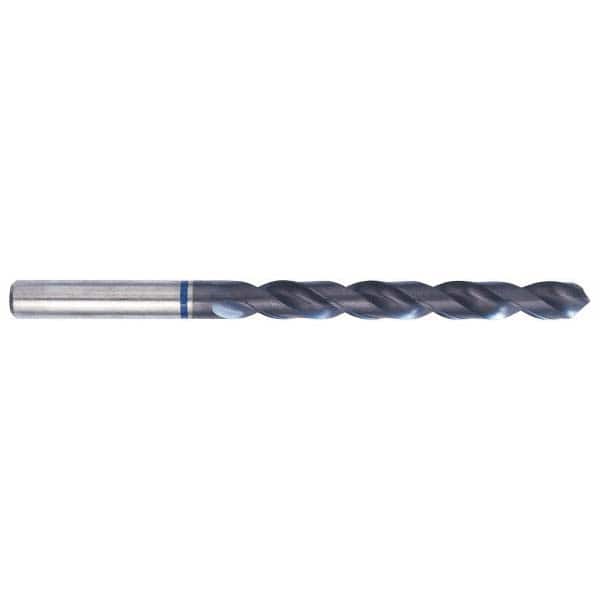 Accupro - #2 118° Spiral Flute Vanadium High Speed Steel Taper Length Drill Bit - Exact Tooling