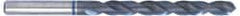Accupro - #13, 118° Point, Spiral Flute, Vanadium High Speed Steel Taper Length Drill Bit - TiAlN Finish, 82mm Flute Length, 126mm OAL - Exact Tooling