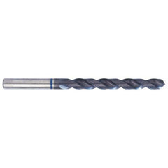 Accupro - #20 118° Spiral Flute Vanadium High Speed Steel Taper Length Drill Bit - Exact Tooling