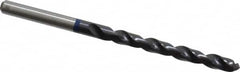 Accupro - #9 120° Cobalt Jobber Drill - TiAlN Finish, Right Hand Cut, Spiral Flute, Straight Shank, 86mm OAL, Split Point - Exact Tooling