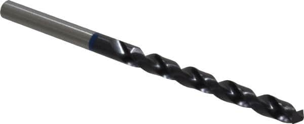 Accupro - #8 120° Cobalt Jobber Drill - TiAlN Finish, Right Hand Cut, Spiral Flute, Straight Shank, 86mm OAL, Split Point - Exact Tooling