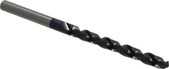 Accupro - #8 120° Cobalt Jobber Drill - TiAlN Finish, Right Hand Cut, Spiral Flute, Straight Shank, 86mm OAL, Split Point - Exact Tooling