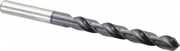 Accupro - 25/64" 120° Cobalt Jobber Drill - TiAlN Finish, Right Hand Cut, Spiral Flute, Straight Shank, 133mm OAL, Faceted Point - Exact Tooling