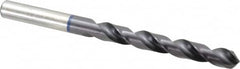 Accupro - 25/64" 120° Cobalt Jobber Drill - TiAlN Finish, Right Hand Cut, Spiral Flute, Straight Shank, 133mm OAL, Faceted Point - Exact Tooling