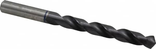 Accupro - 29/64" 120° Cobalt Jobber Drill - TiAlN Finish, Right Hand Cut, Spiral Flute, Straight Shank, 142mm OAL, Faceted Point - Exact Tooling