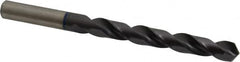 Accupro - 15/32" 120° Cobalt Jobber Drill - TiAlN Finish, Right Hand Cut, Spiral Flute, Straight Shank, 151mm OAL, Faceted Point - Exact Tooling