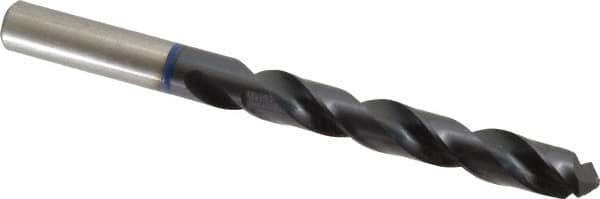 Accupro - 13mm 120° Cobalt Jobber Drill - TiAlN Finish, Right Hand Cut, Spiral Flute, Straight Shank, 151mm OAL, Faceted Point - Exact Tooling