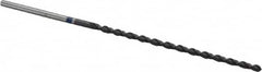 Accupro - #45 118° Spiral Flute Vanadium High Speed Steel Taper Length Drill Bit - Exact Tooling