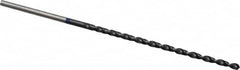 Accupro - #43 118° Spiral Flute Vanadium High Speed Steel Taper Length Drill Bit - Exact Tooling