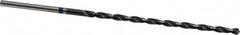 Accupro - #36, 118° Point, Spiral Flute, Vanadium High Speed Steel Taper Length Drill Bit - TiAlN Finish, 66mm Flute Length, 100mm OAL - Exact Tooling