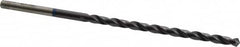 Accupro - #12, 118° Point, Spiral Flute, Vanadium High Speed Steel Taper Length Drill Bit - TiAlN Finish, 87mm Flute Length, 132mm OAL - Exact Tooling