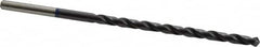 Accupro - #9 118° Spiral Flute Vanadium High Speed Steel Taper Length Drill Bit - Exact Tooling