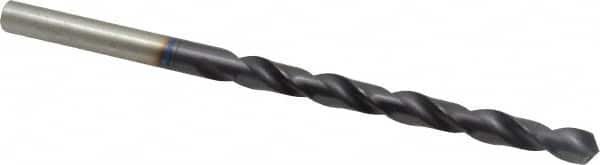Accupro - 27/64" 118° Spiral Flute Vanadium High Speed Steel Taper Length Drill Bit - Exact Tooling