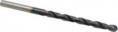 Accupro - 27/64" 118° Spiral Flute Vanadium High Speed Steel Taper Length Drill Bit - Exact Tooling