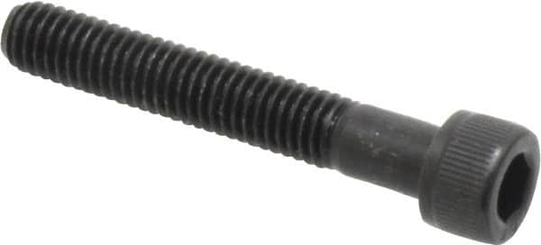 Value Collection - #10-32 UNF Hex Socket Drive, Socket Cap Screw - Alloy Steel, Black Oxide Finish, Partially Threaded, 1-1/4" Length Under Head - Exact Tooling