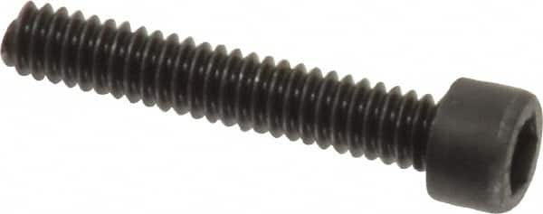 Value Collection - #2-56 UNC Hex Socket Drive, Socket Cap Screw - Alloy Steel, Black Oxide Finish, Fully Threaded, 1/2" Length Under Head - Exact Tooling