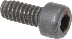Value Collection - #3-48 UNC Hex Socket Drive, Socket Cap Screw - Alloy Steel, Black Oxide Finish, Fully Threaded, 1/4" Length Under Head - Exact Tooling