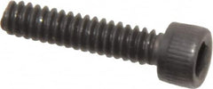 Value Collection - #4-40 UNC Hex Socket Drive, Socket Cap Screw - Alloy Steel, Black Oxide Finish, Fully Threaded, 1/2" Length Under Head - Exact Tooling
