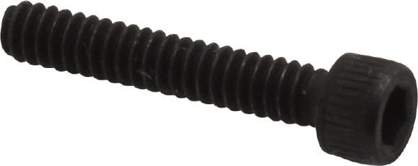 Value Collection - #4-40 UNC Hex Socket Drive, Socket Cap Screw - Alloy Steel, Black Oxide Finish, Fully Threaded, 5/8" Length Under Head - Exact Tooling
