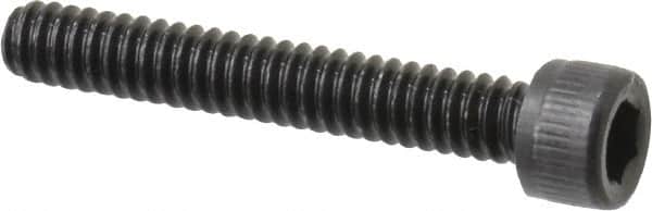 Value Collection - #4-40 UNC Hex Socket Drive, Socket Cap Screw - Alloy Steel, Black Oxide Finish, Fully Threaded, 3/4" Length Under Head - Exact Tooling