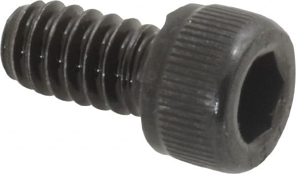 Value Collection - #10-24 UNC Hex Socket Drive, Socket Cap Screw - Alloy Steel, Black Oxide Finish, Fully Threaded, 3/8" Length Under Head - Exact Tooling