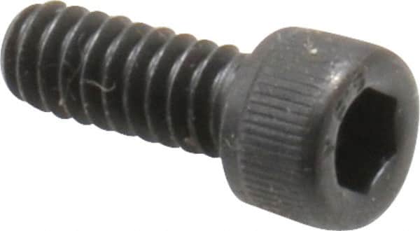 Value Collection - #10-24 UNC Hex Socket Drive, Socket Cap Screw - Alloy Steel, Black Oxide Finish, Fully Threaded, 1/2" Length Under Head - Exact Tooling