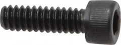 Value Collection - #10-24 UNC Hex Socket Drive, Socket Cap Screw - Alloy Steel, Black Oxide Finish, Fully Threaded, 5/8" Length Under Head - Exact Tooling