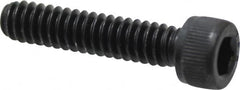 Value Collection - #10-24 UNC Hex Socket Drive, Socket Cap Screw - Alloy Steel, Black Oxide Finish, Fully Threaded, 7/8" Length Under Head - Exact Tooling