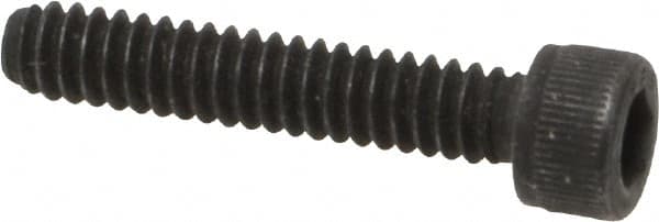 Value Collection - #10-24 UNC Hex Socket Drive, Socket Cap Screw - Alloy Steel, Black Oxide Finish, Fully Threaded, 1" Length Under Head - Exact Tooling
