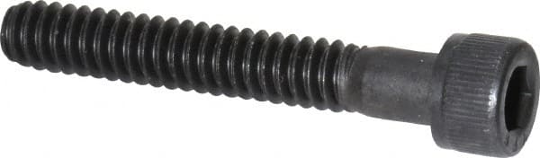 Value Collection - #10-24 UNC Hex Socket Drive, Socket Cap Screw - Alloy Steel, Black Oxide Finish, Fully Threaded, 1-1/4" Length Under Head - Exact Tooling