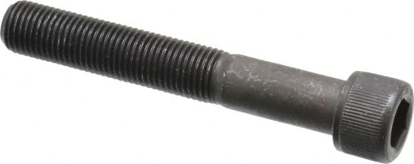 Value Collection - 3/8-24 UNF Hex Socket Drive, Socket Cap Screw - Alloy Steel, Black Oxide Finish, Partially Threaded, 2-1/2" Length Under Head - Exact Tooling