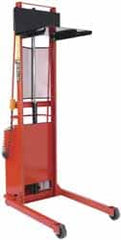 Wesco Industrial Products - 2,000 Lb Capacity, 90" Lift Height, Battery Operated Lift - 5-3/4" Lowered Height, 18" Load Center, 36" Overall Width - Exact Tooling