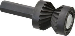 Greenlee - 13/16" Cut Diam, 3/8" Shank Diam, Cylinder Head Double Cut Burr - Flat End, 1/2" LOC, 1-3/8" OAL - Exact Tooling