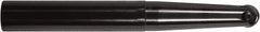 Millstar - 1-1/4" Cut Diam, 9" Max Depth of Cut, 1-1/4" Shank Diam, 1" OAL, Indexable Ball Nose End Mill - Straight Shank, SFTA Toolholder, MB, MBT, RBT Insert - Exact Tooling