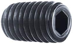 Holo-Krome - #10-24 UNC, 5/8" OAL, Cup Point Set Screw - Grade 8 Alloy Steel, 3/32" Key - Exact Tooling